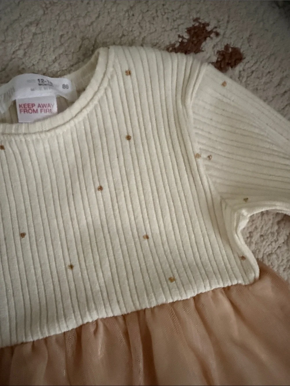 Zara Tulle Skirt & Cream Knit Top Girls' Dress